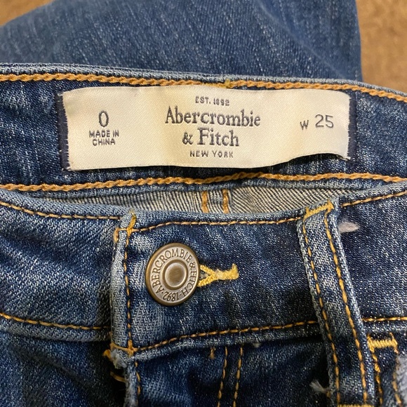 Abercrombie & Fitch Distressed Womens jeans size 0 / W25 - Picture 15 of 15